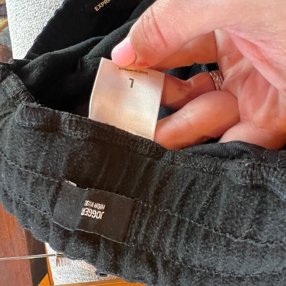 Express High Waisted Faux Leather Pull On Jogger Pants - Picture 5 of 5